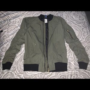 olive green jacket